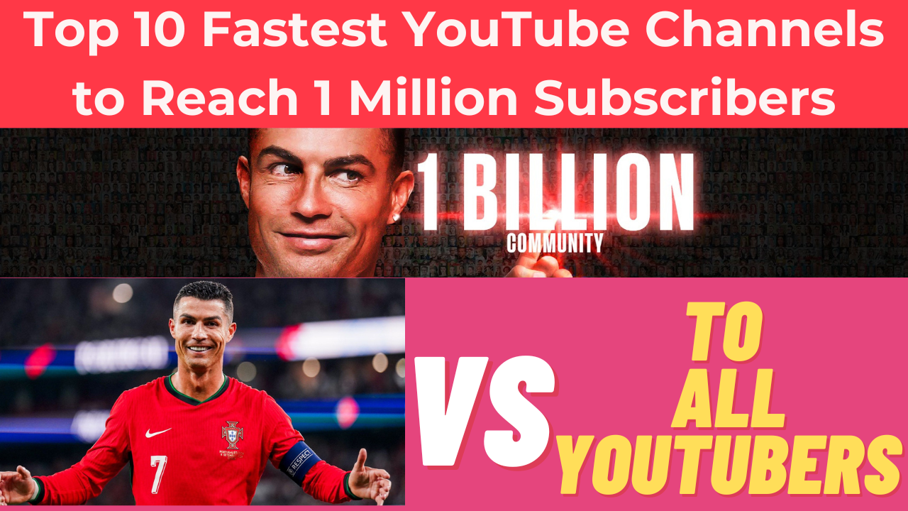 Top 10 Fastest YouTube Channels to Reach 1 Million Subscribers